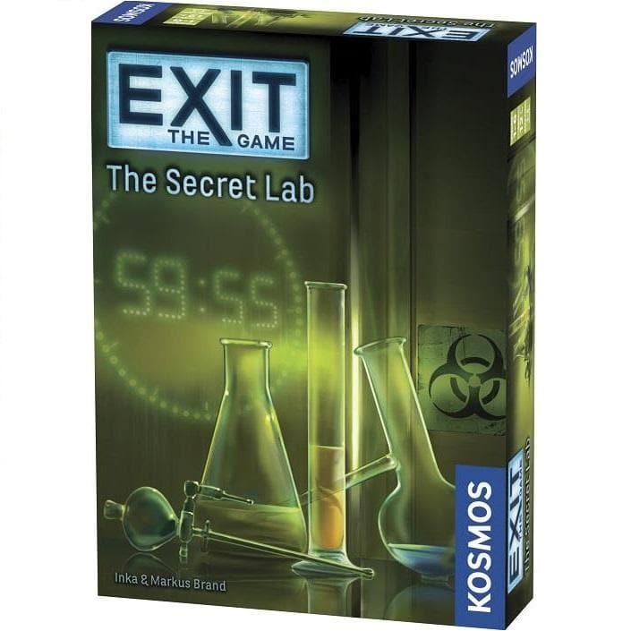 Exit Secret Lab Escape Room Board Game Front Image
