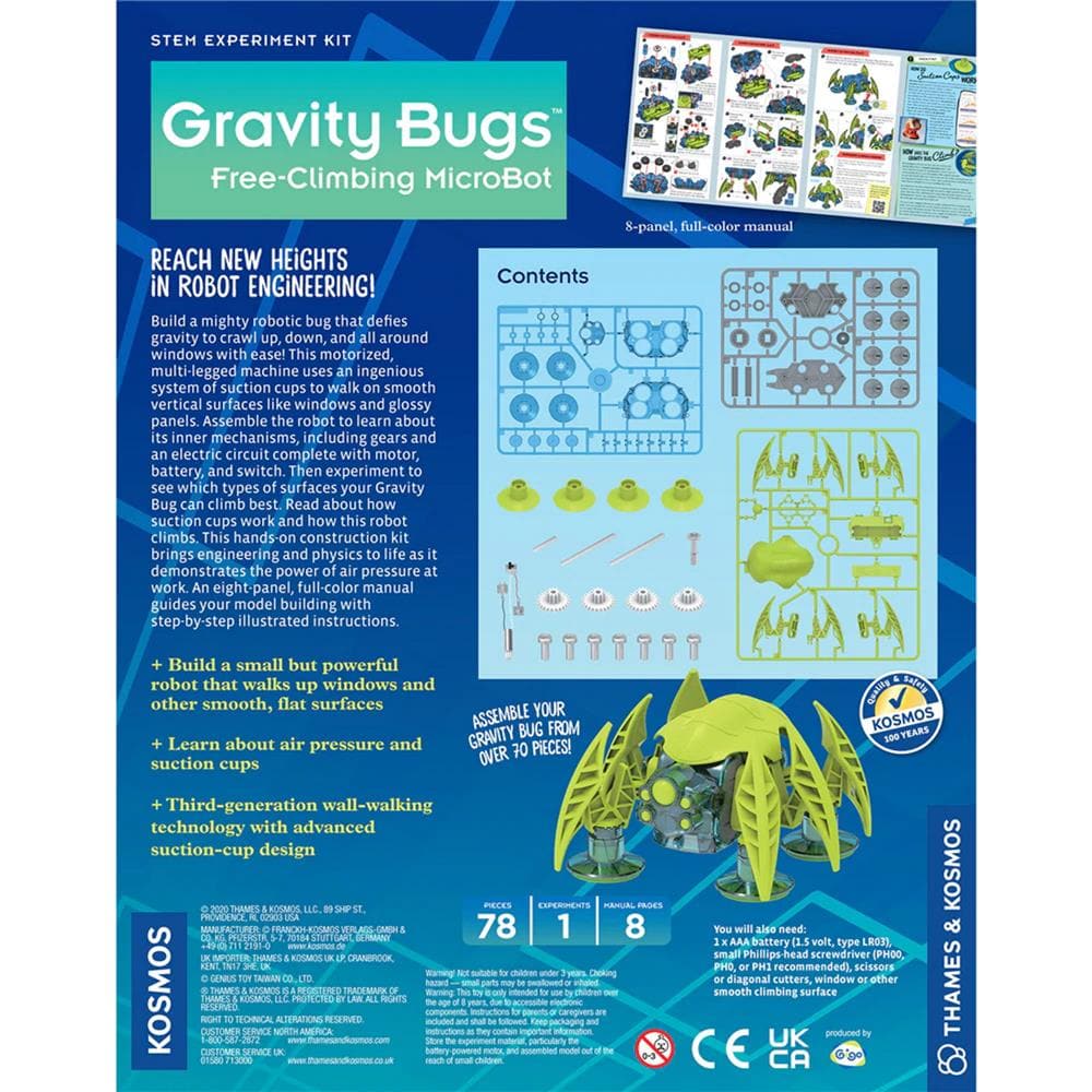 Gravity Bugs Free Climbing Microbot