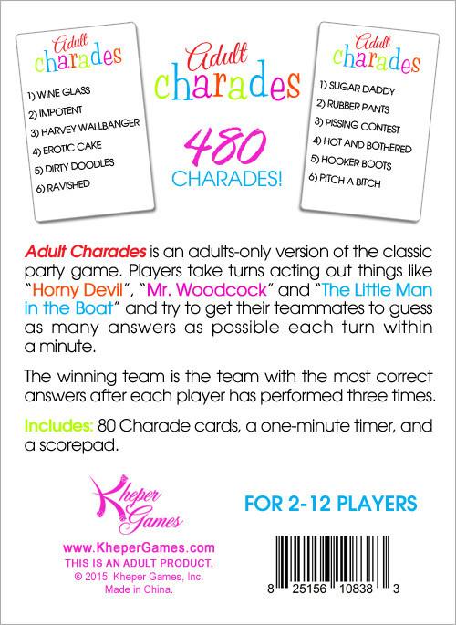 Adult Charades - Calendar Club Canada