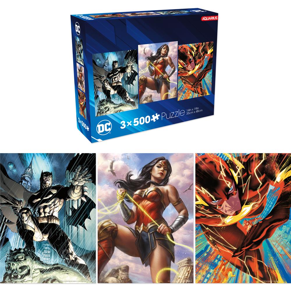 DC Comics 3 in 1 Jigsaw Puzzle (500 piece)
