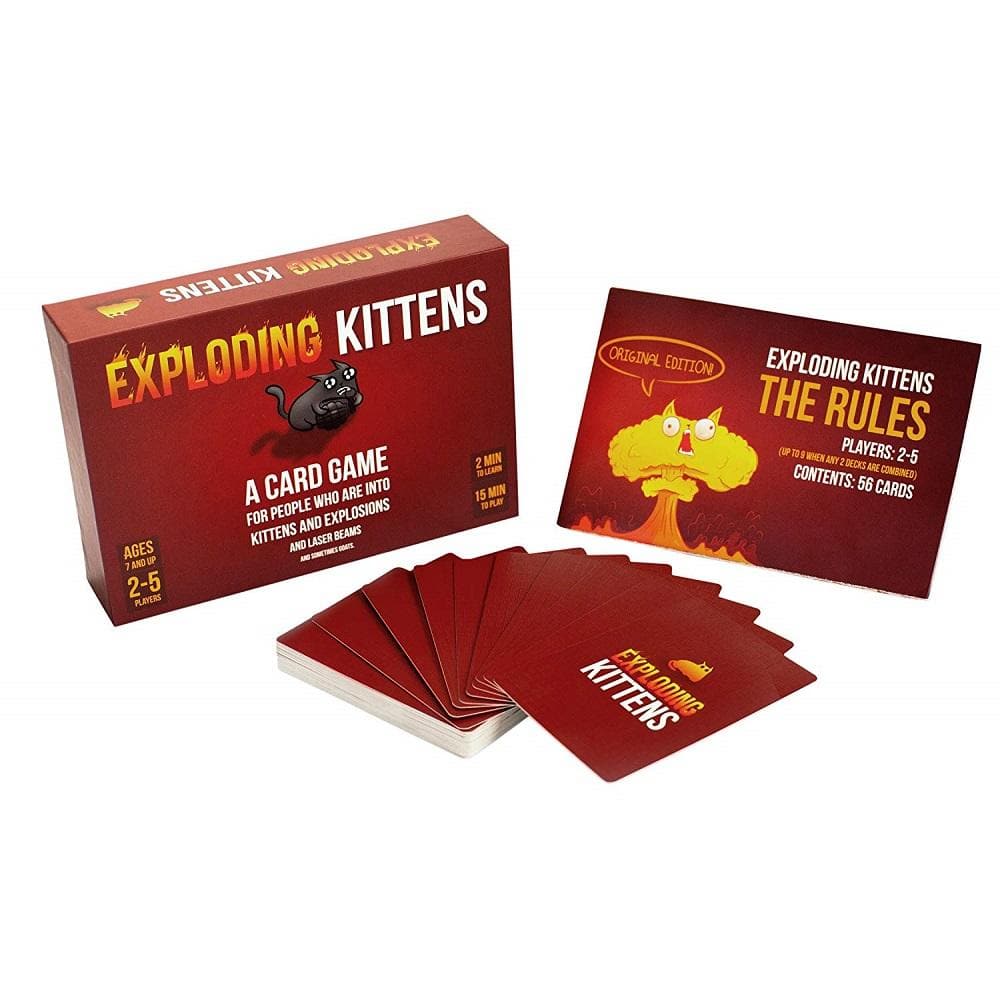Exploding Kittens card layout