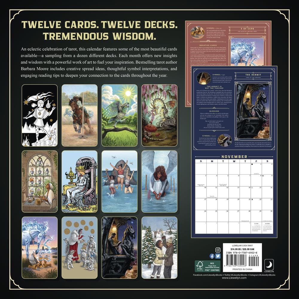 Tarot 2024 Wall Calendar product image