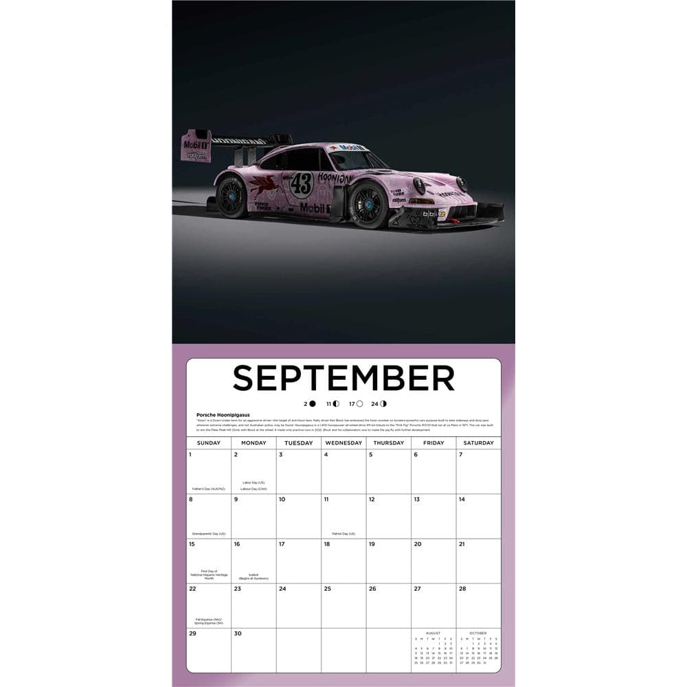 Supercars 2024 Wall Calendar product image