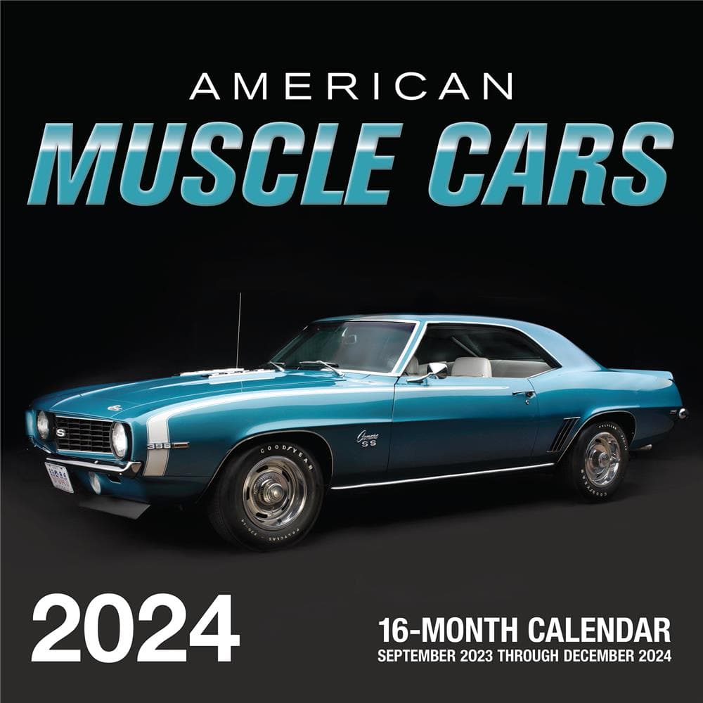 American Muscle Cars 2024 Wall Calendar product image