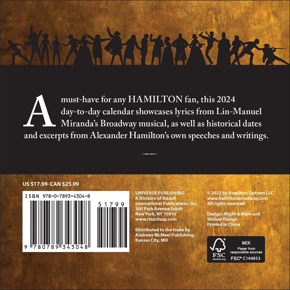 Hamilton 2024 Box Calendar - Online Exclusive product image
