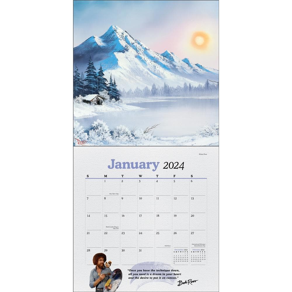 Bob Ross 2024 Wall Calendar product image