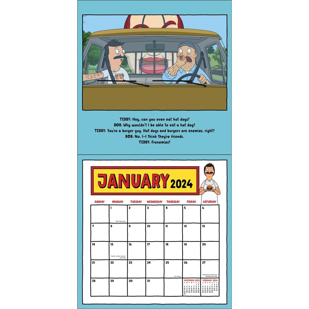 Bobs Burgers 2024 Wall Calendar product image