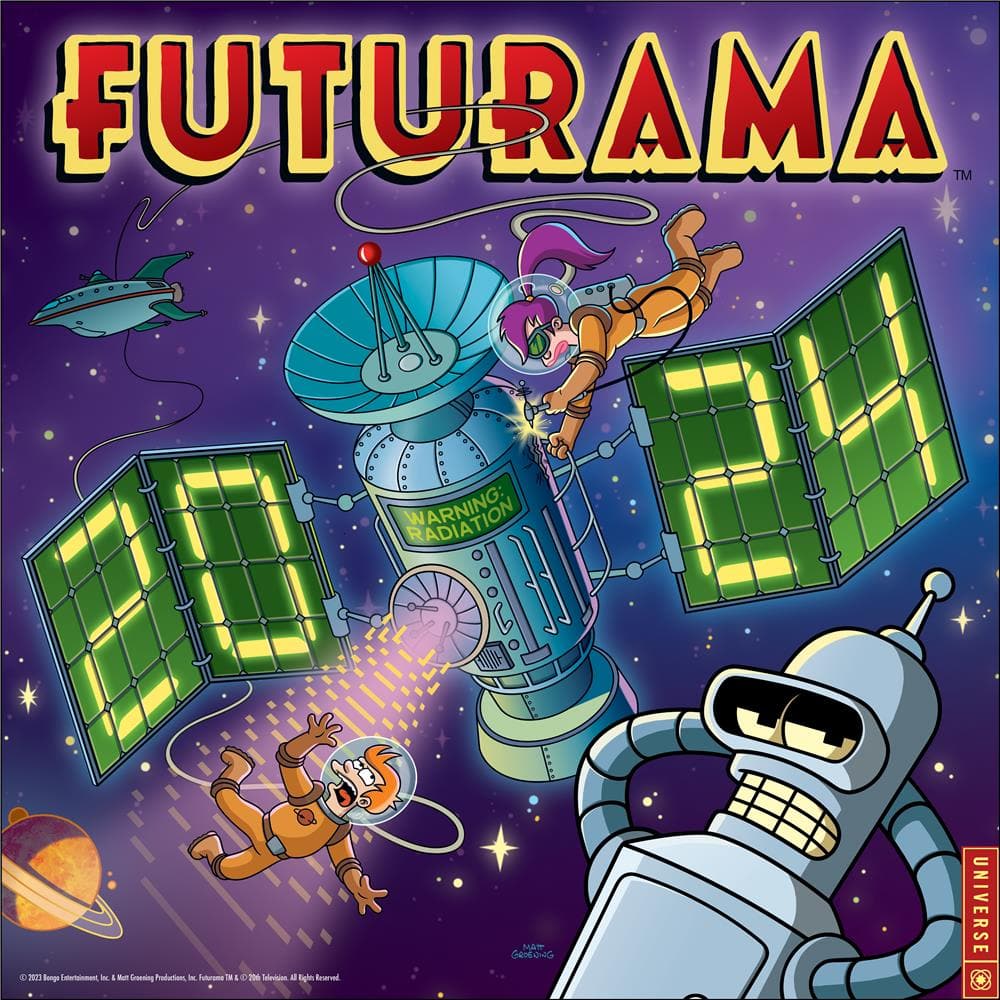 9780789343338 Futurama 2024 Wall Calendar Universe Publishing
