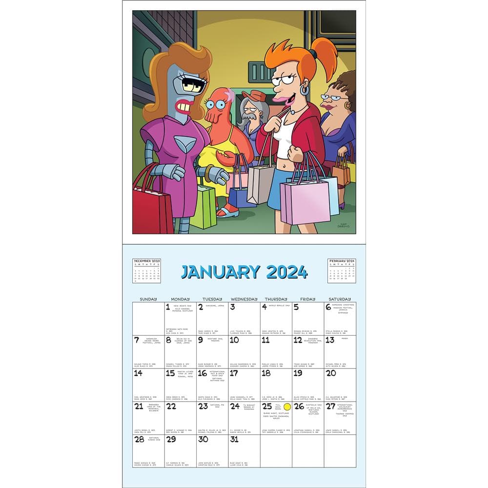 Futurama 2024 Wall Calendar product image