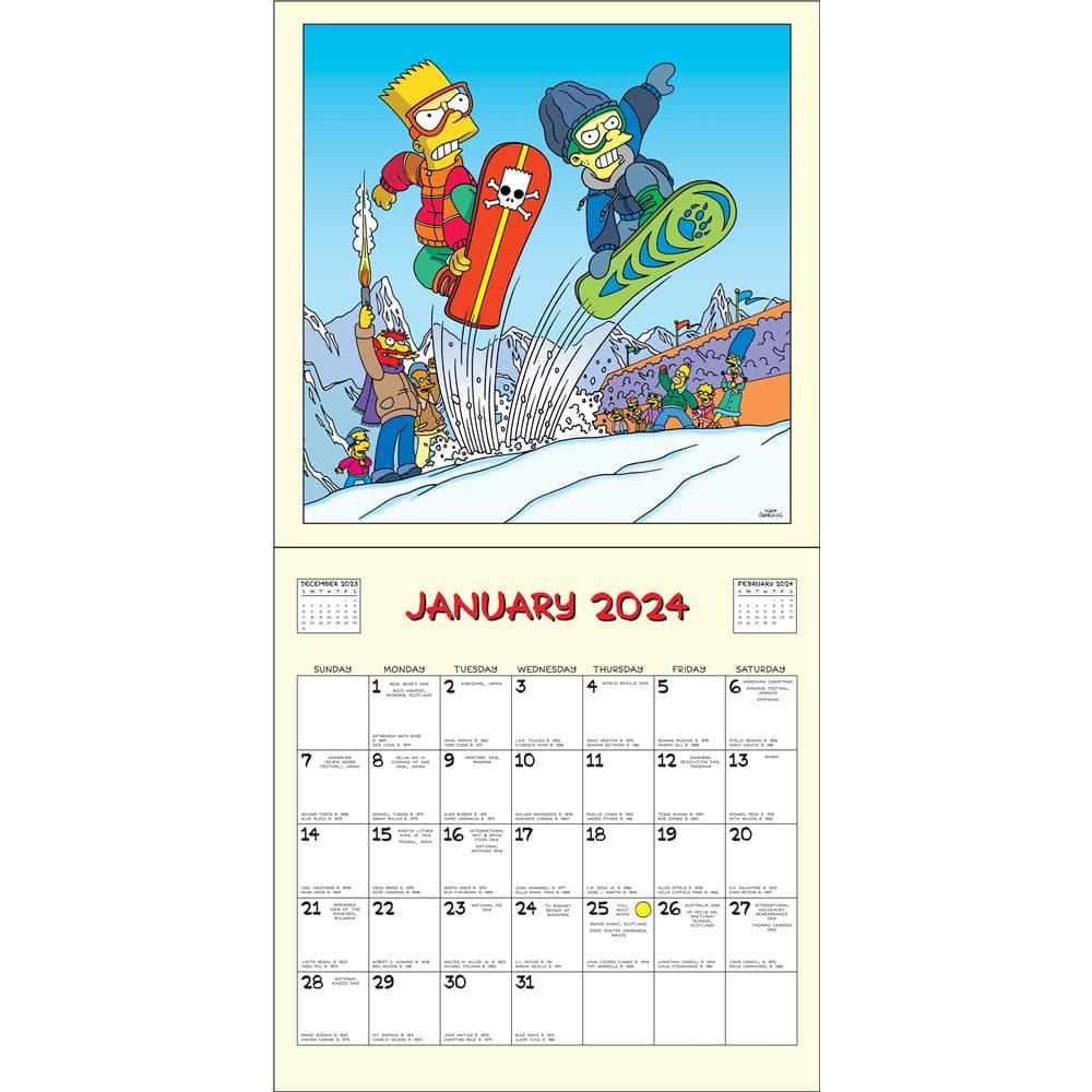 Simpsons 2024 Wall Calendar product image
