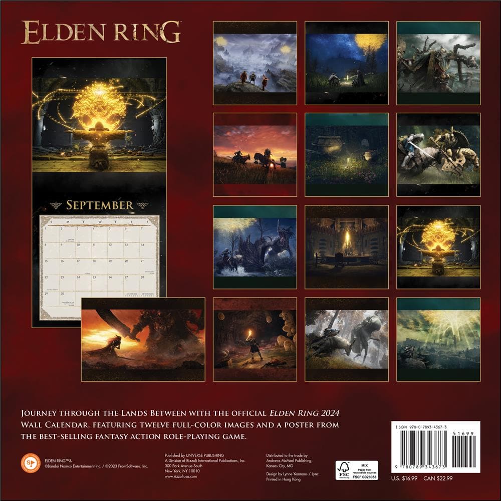 Elden Ring 2024 Wall Calendar product image