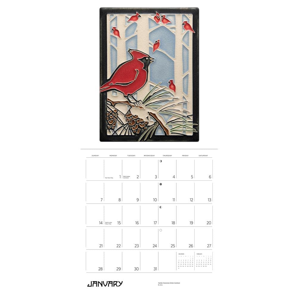 Arts and Crafts Tiles 2024 Wall Calendar product image