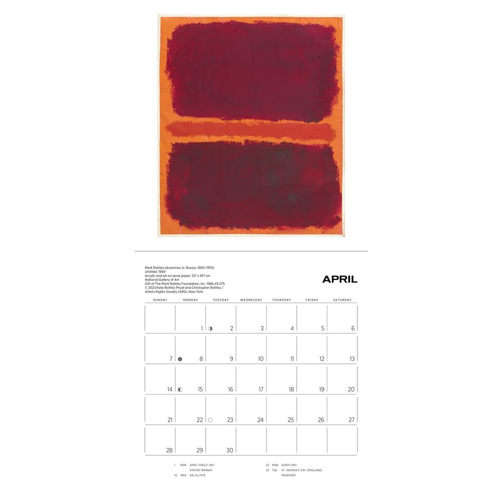Rothko 2024 Mini Calendar product image