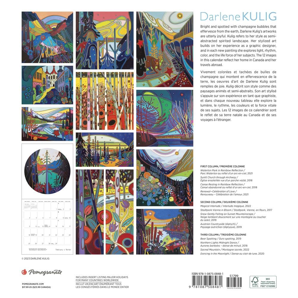 Darlene Kulig 2024 Wall Calendar Special Edition product image