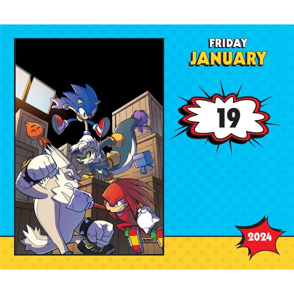 Sonic the Hedgehog Comics 2024 Box Calendar - Online Exclusive product image