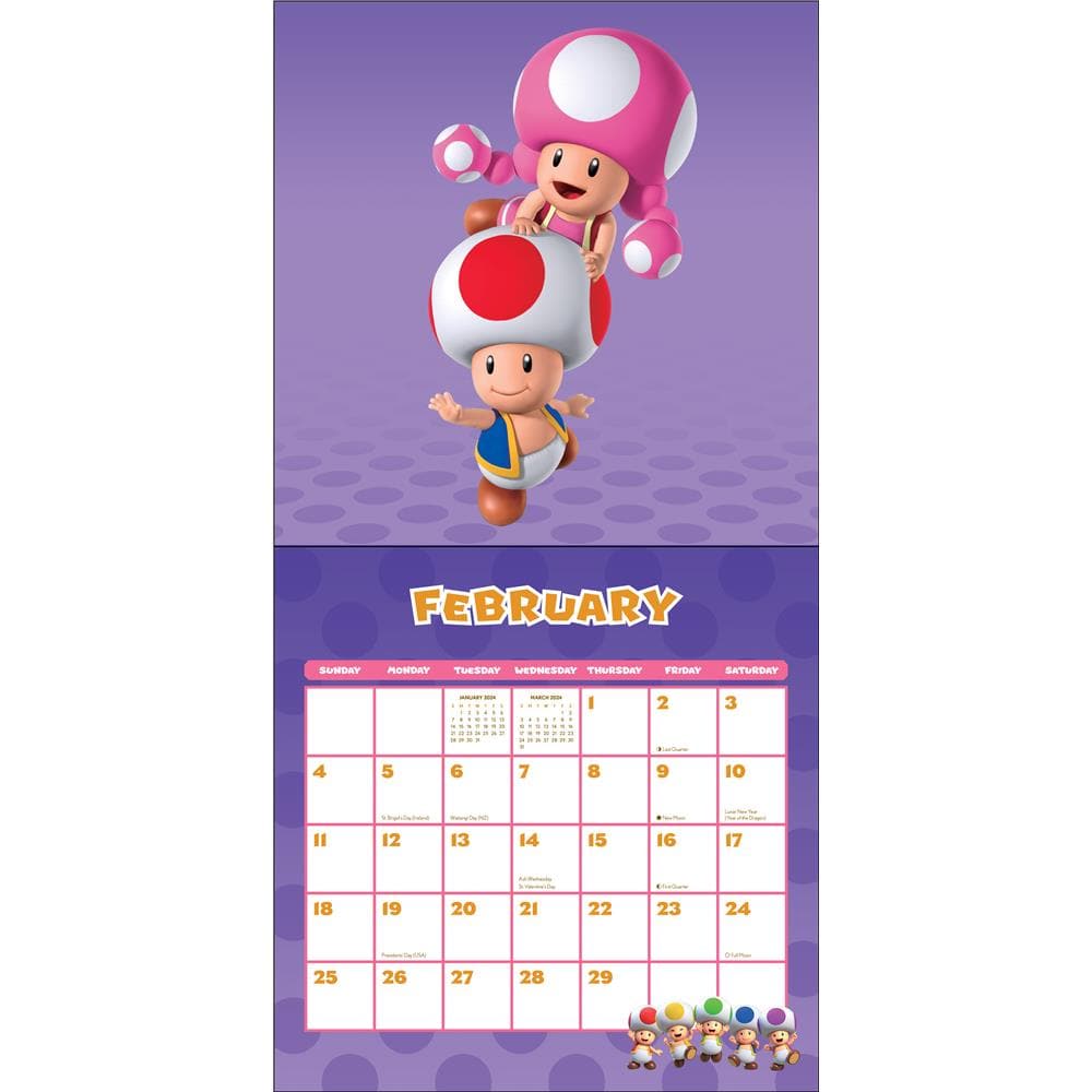 Super Mario 2024 Wall Calendar product image