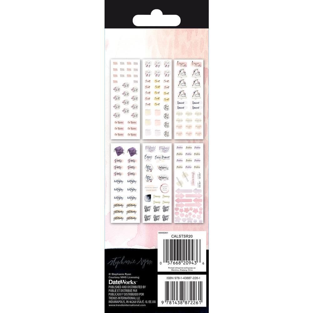 Surrender 2020 Calendar Reminder Stickers Back Cover