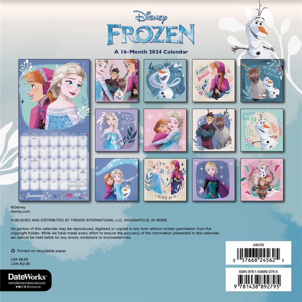 Frozen 2024 Mini Calendar product image