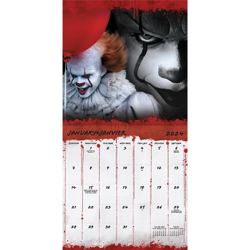 Horror Collection 2024 Bilingual Wall Calendar product image