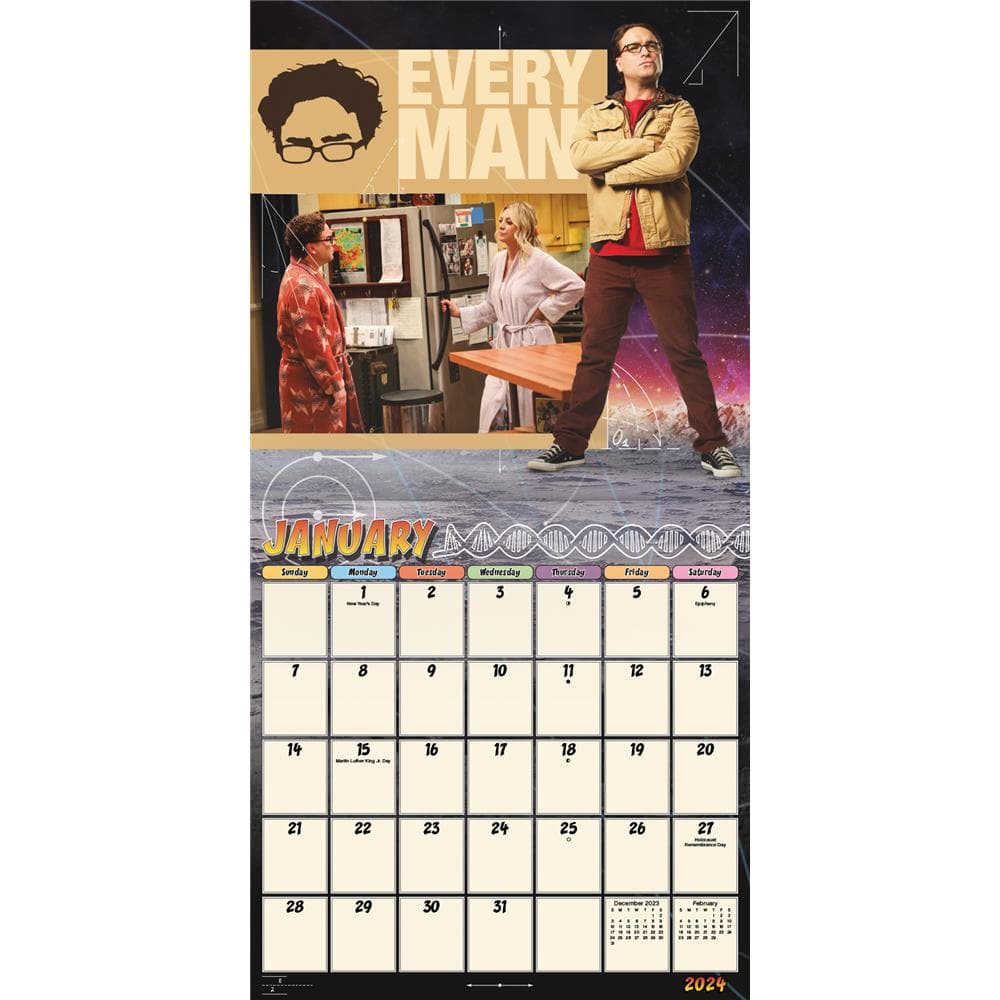 Big Bang Theory 2024 Wall Calendar product image