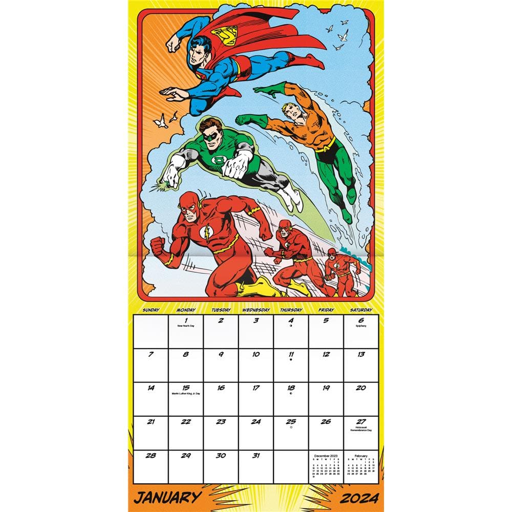 The Justice League 2024 Wall Calendar  product image