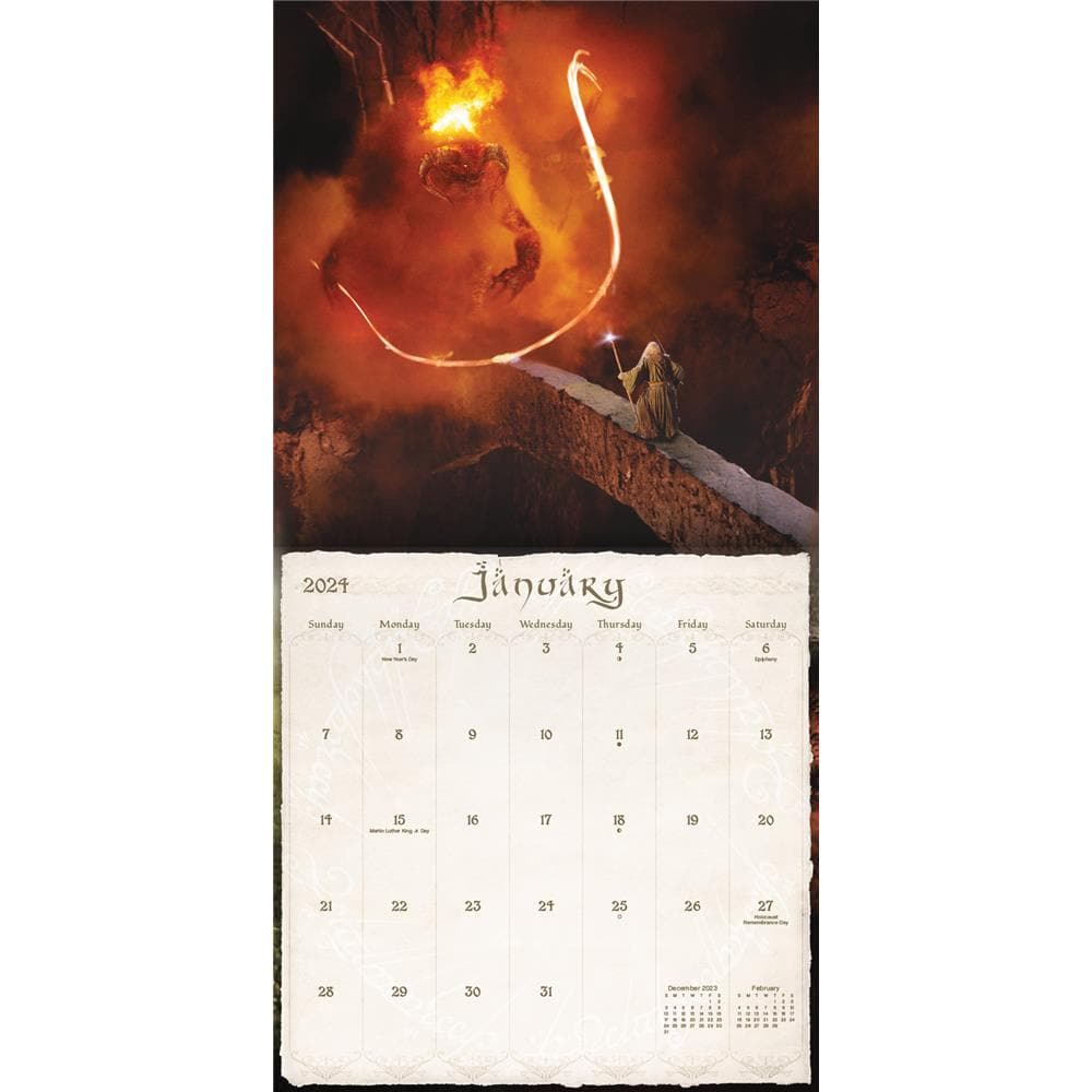 Lord of the Rings 2024 Wall Calendar product image