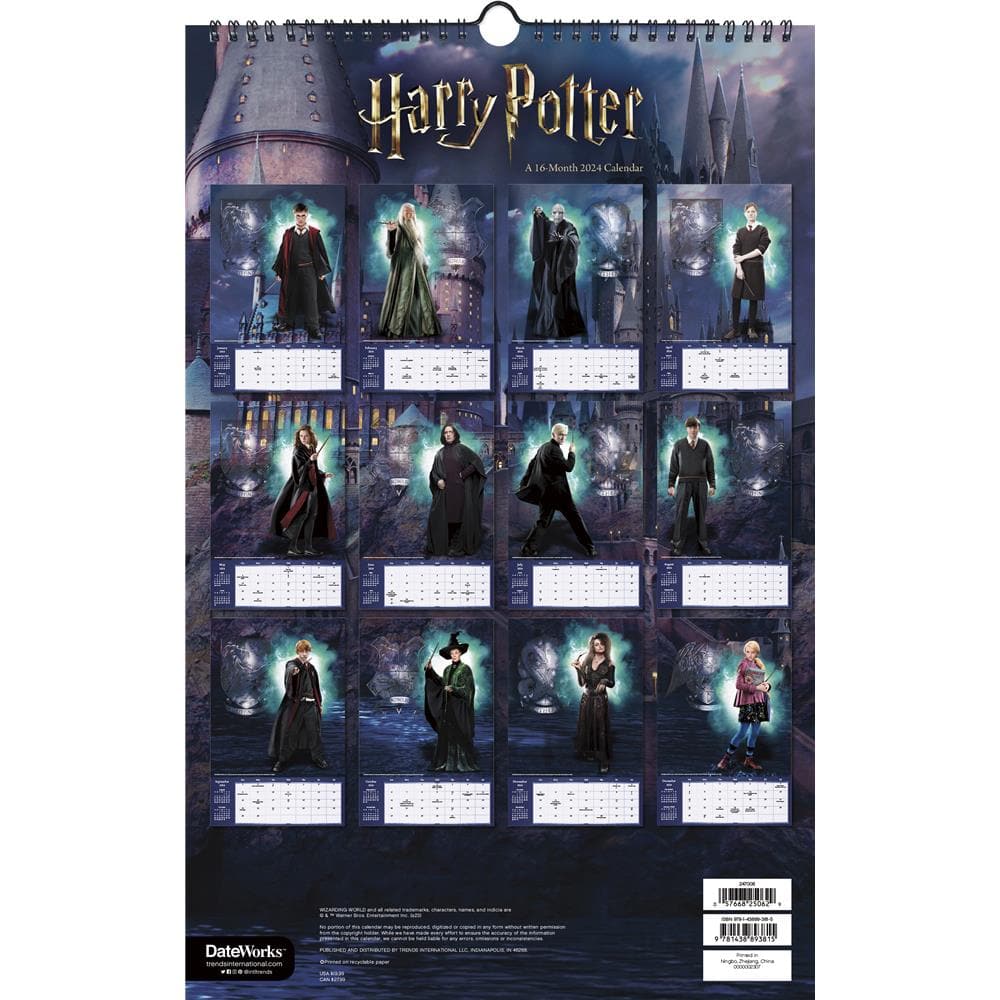9781438893815 Harry Potter 2024 Poster Calendar Trends International -  Calendar Club