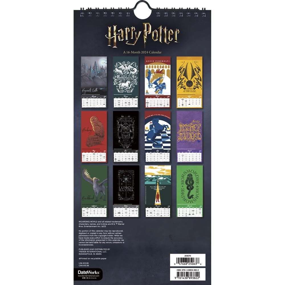 Harry Potter 2024 Slim Calendar product image