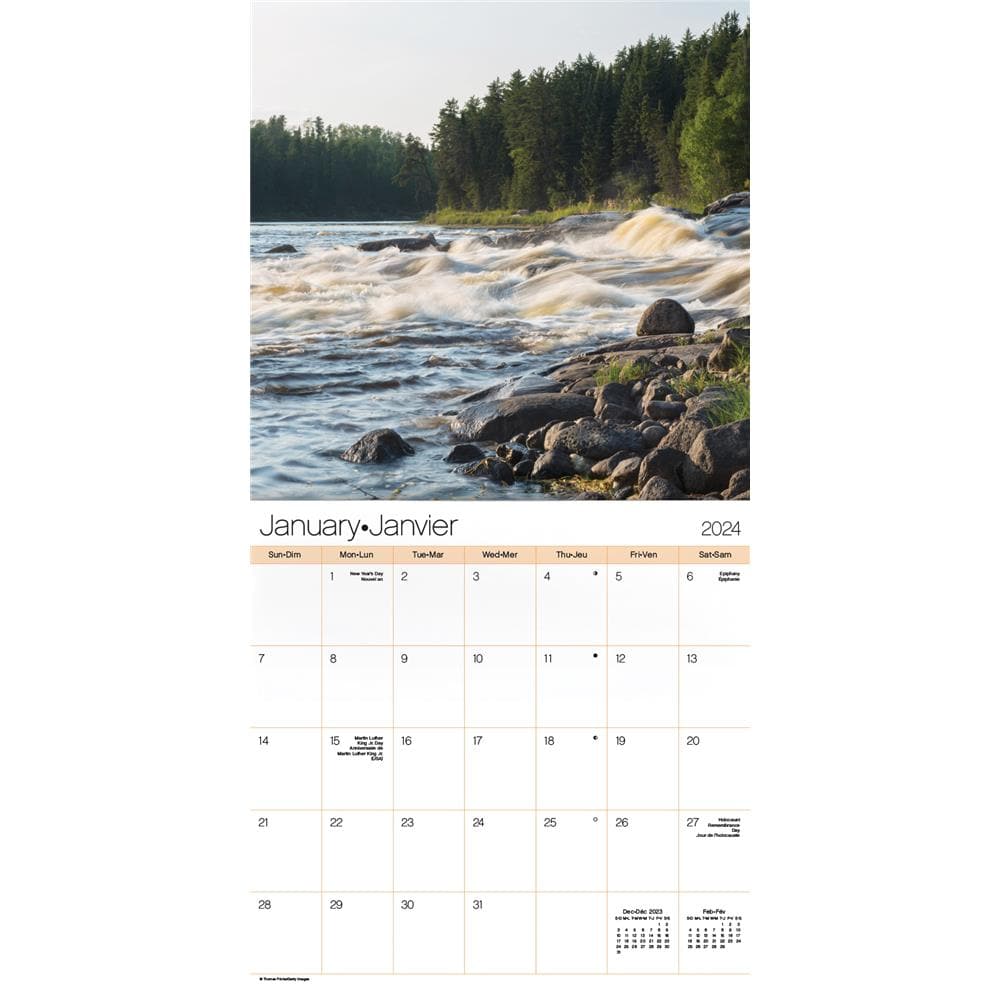 Canadian Prairies 2024 Bilingual Wall Calendar product image