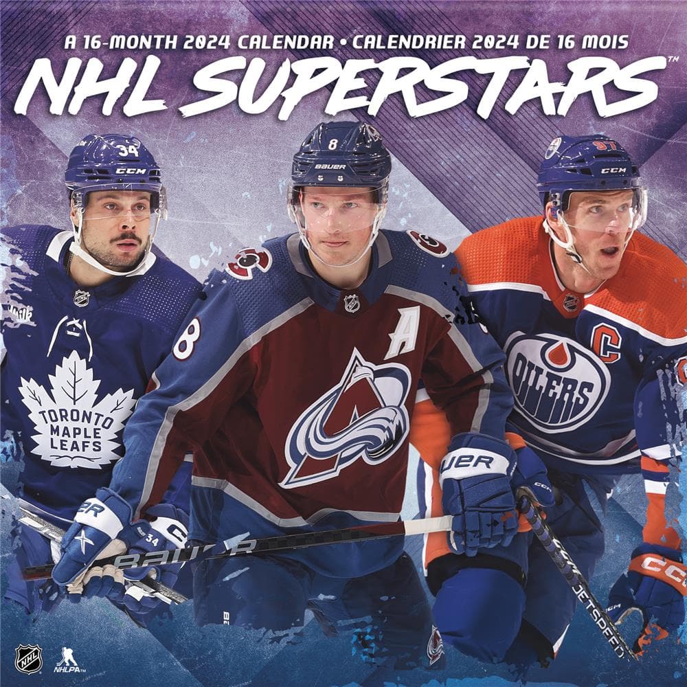 NHL Superstars 2024 Bilingual Mini Calendar product image