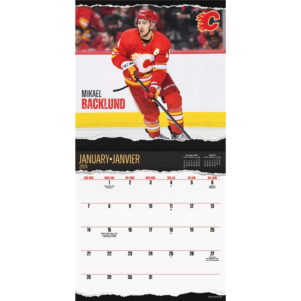 NHL Calgary Flames 2024 Bilingual Wall Calendar product image