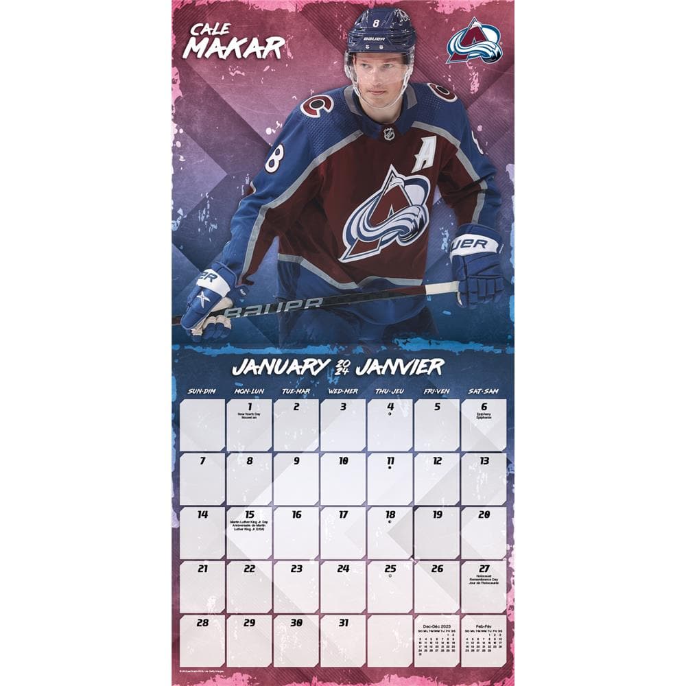 NHL Superstars 2024 Bilingual Wall Calendar product image