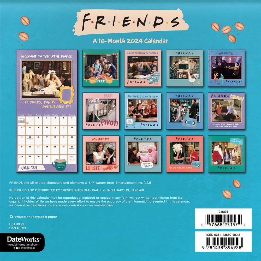 Friends 2024 Mini Calendar product image