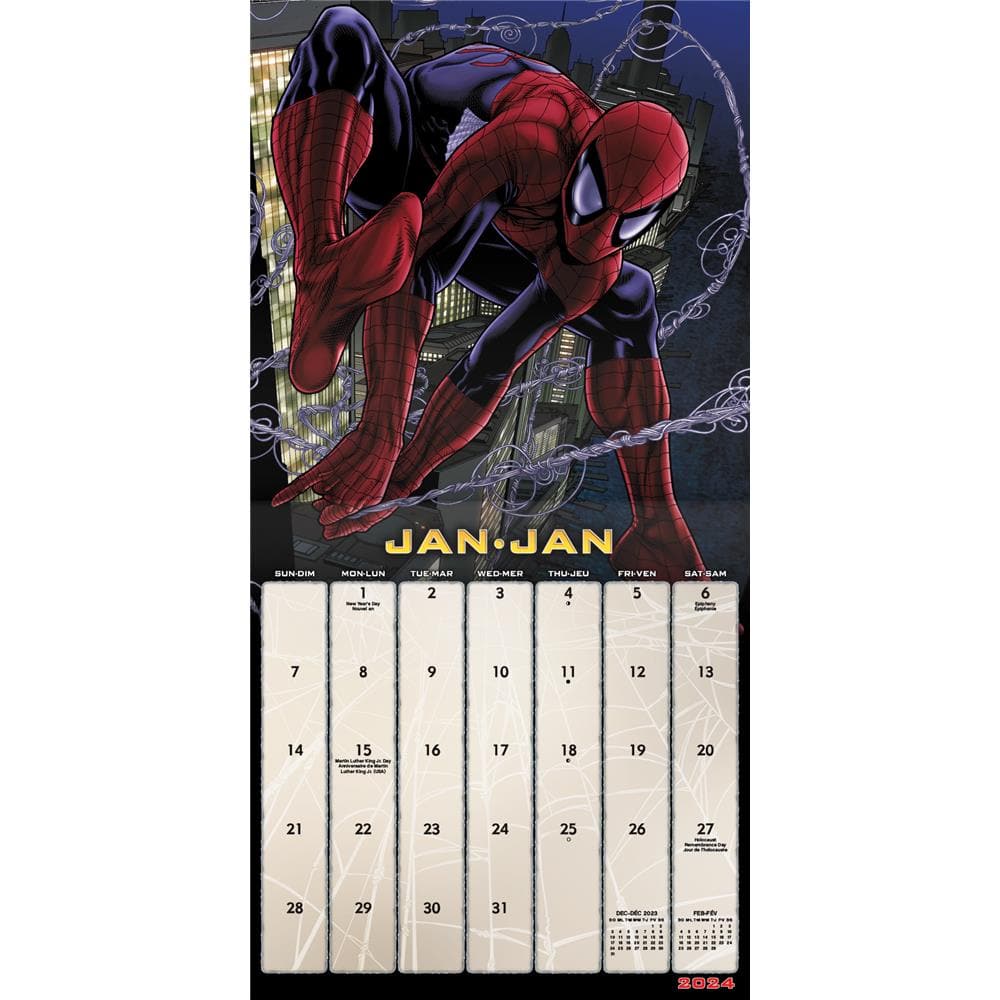 Spider Man 2024 Mini Bilingual Calendar product image