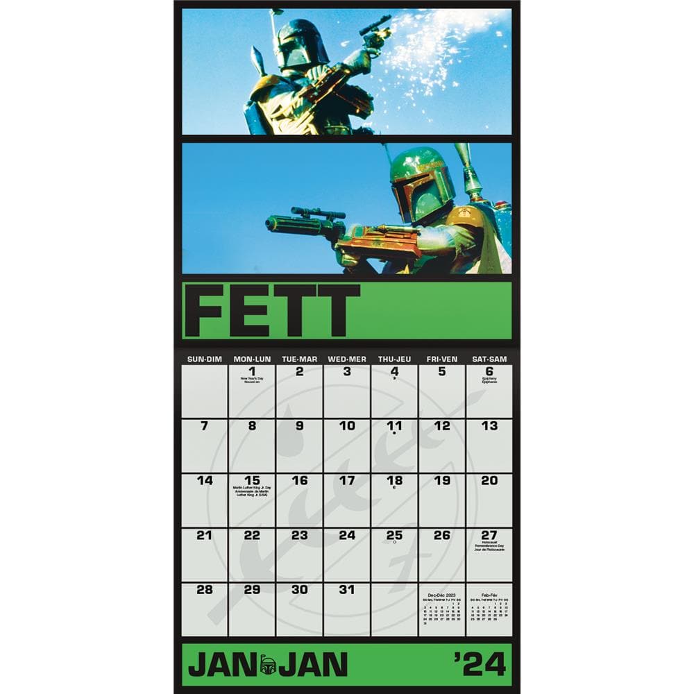 Star Wars 2024 Bilingual Wall Calendar product image