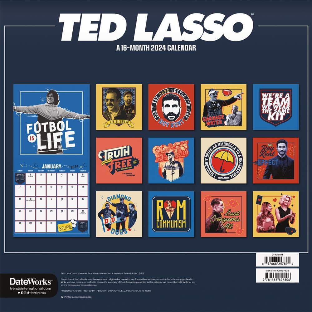 Ted Lasso 2024 Wall Calendar product image