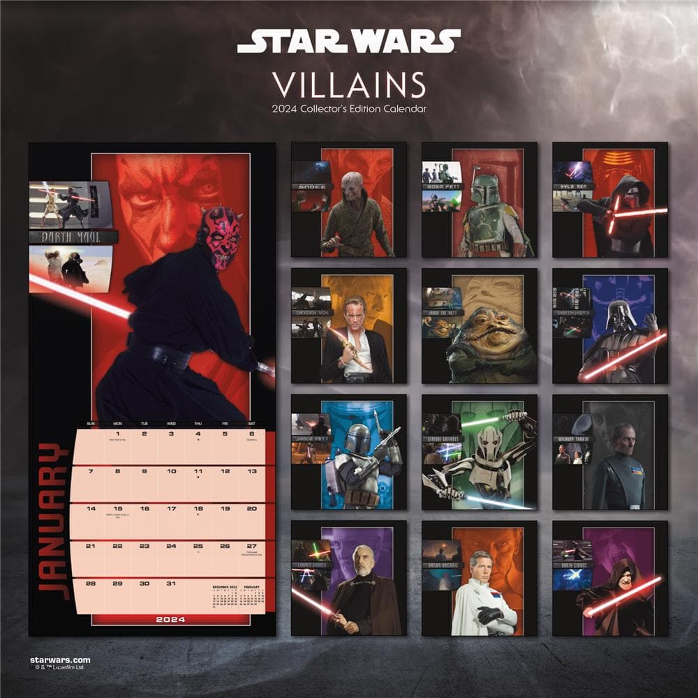 Star Wars 2024 Collectors Edition Wall Calendar product image