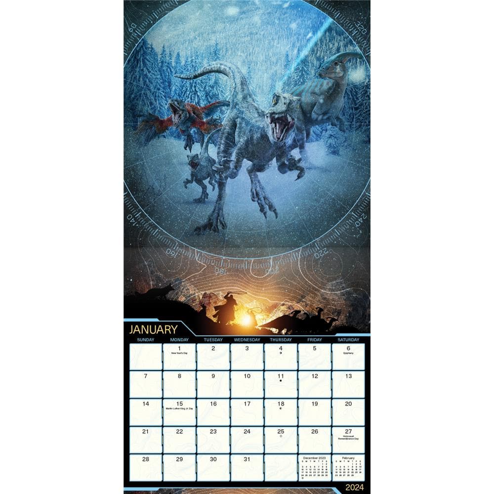 Jurassic World 2024 Wall Calendar product image