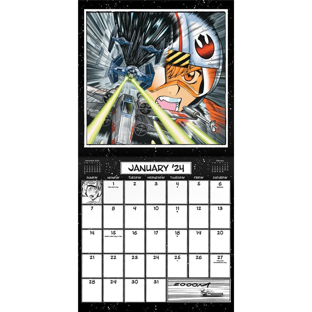 Star Wars Manga Madness 2024 Wall Calendar  product image