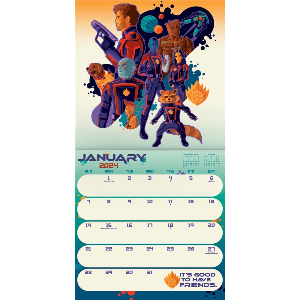 Marvel Guardians of the Galaxy Vol 3 2024 Wall Calendar product image