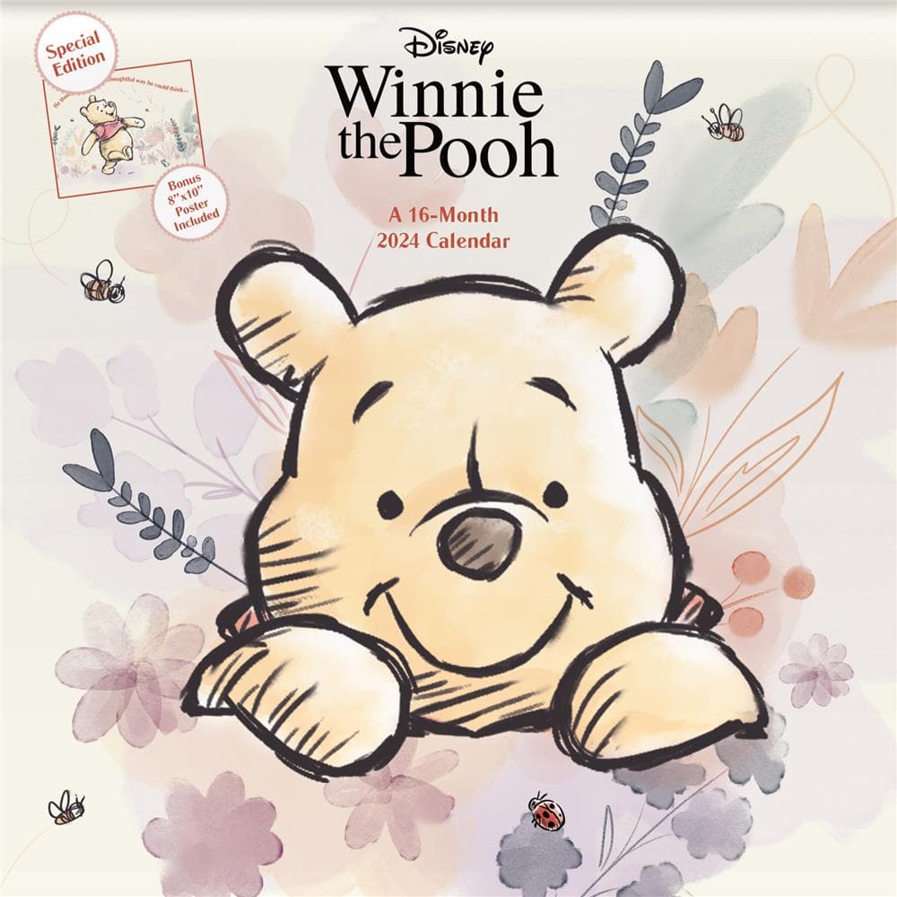Winnie The Pooh 2024 Exclusive Wall Calendar with Print product image