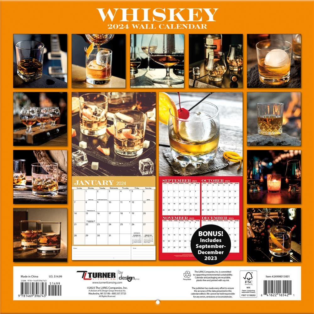 Whiskey 2024 Wall Calendar product image
