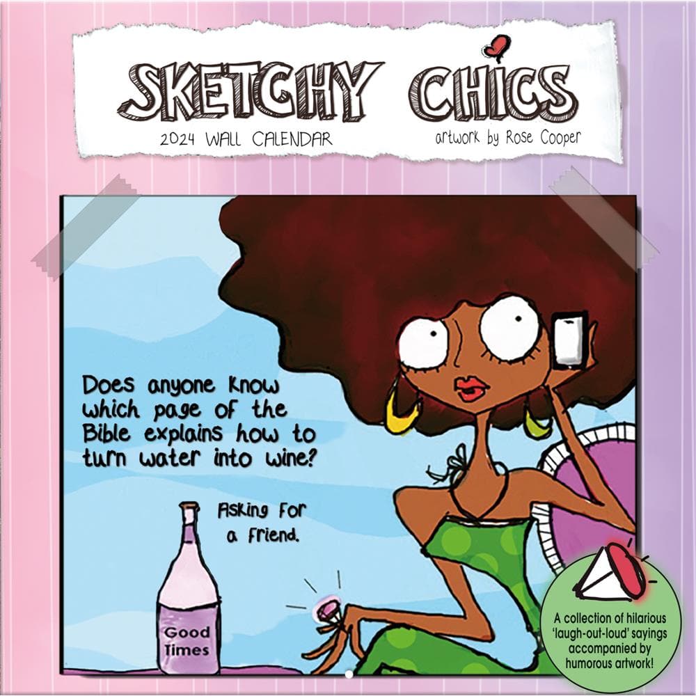 Sketchy Chics 2024 Wall Calendar product image