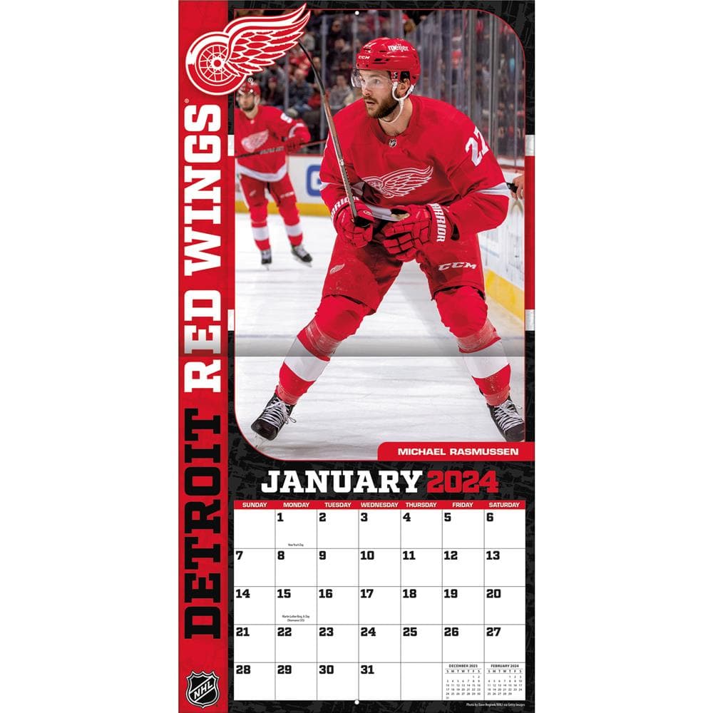 NHL Detroit Red Wings 2024 Mini Calendar  product image