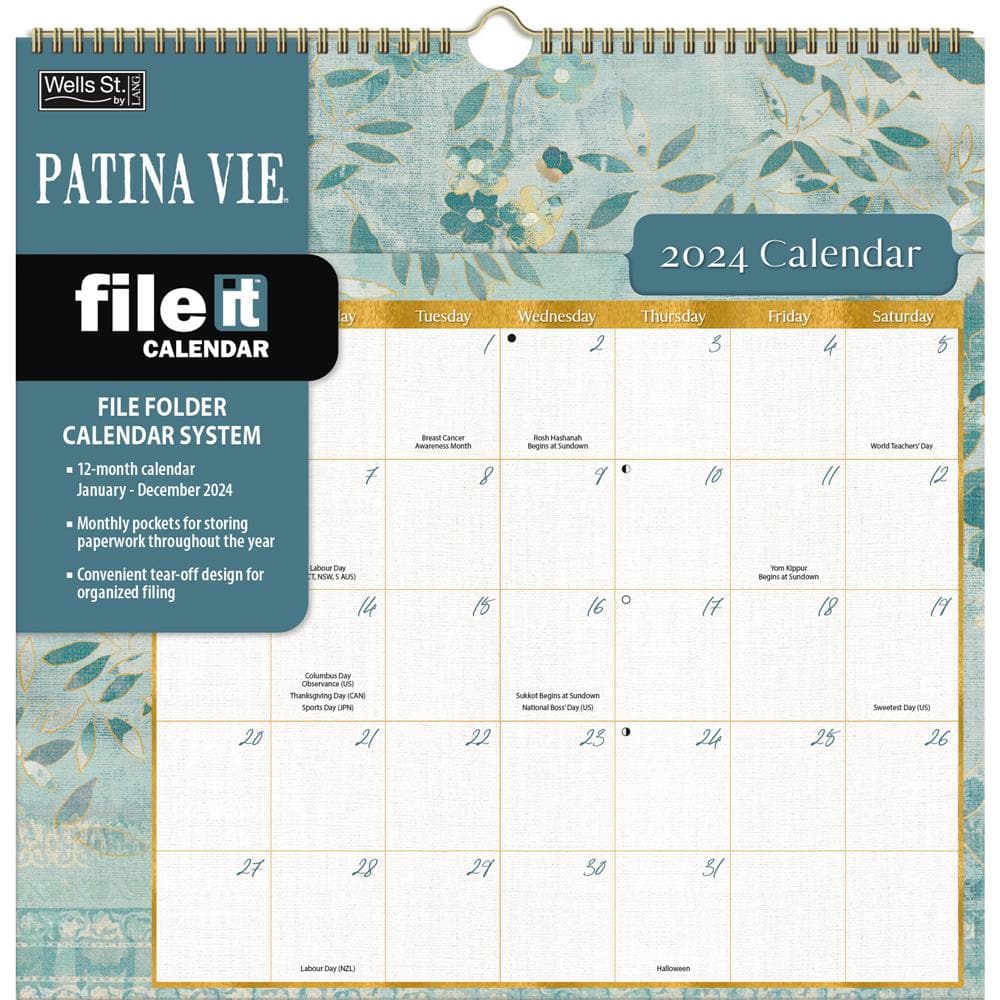 Patina View 2024 File It Wall Calendar product image