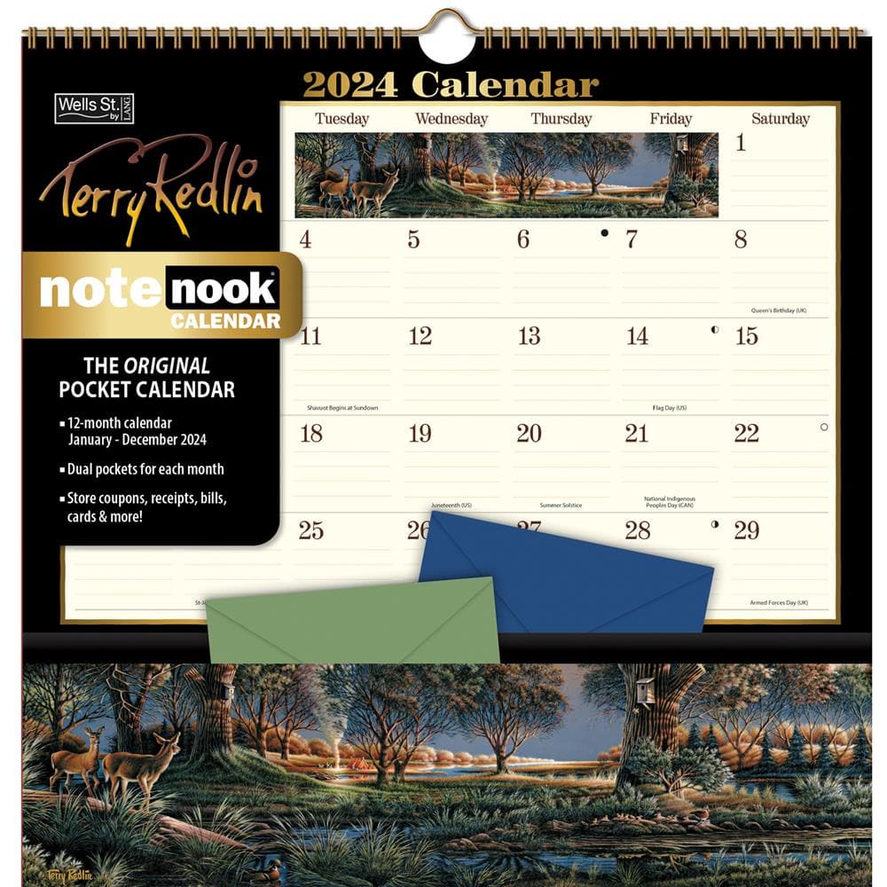Terry Redlin 2024 Note Nook Wall Calendar product image