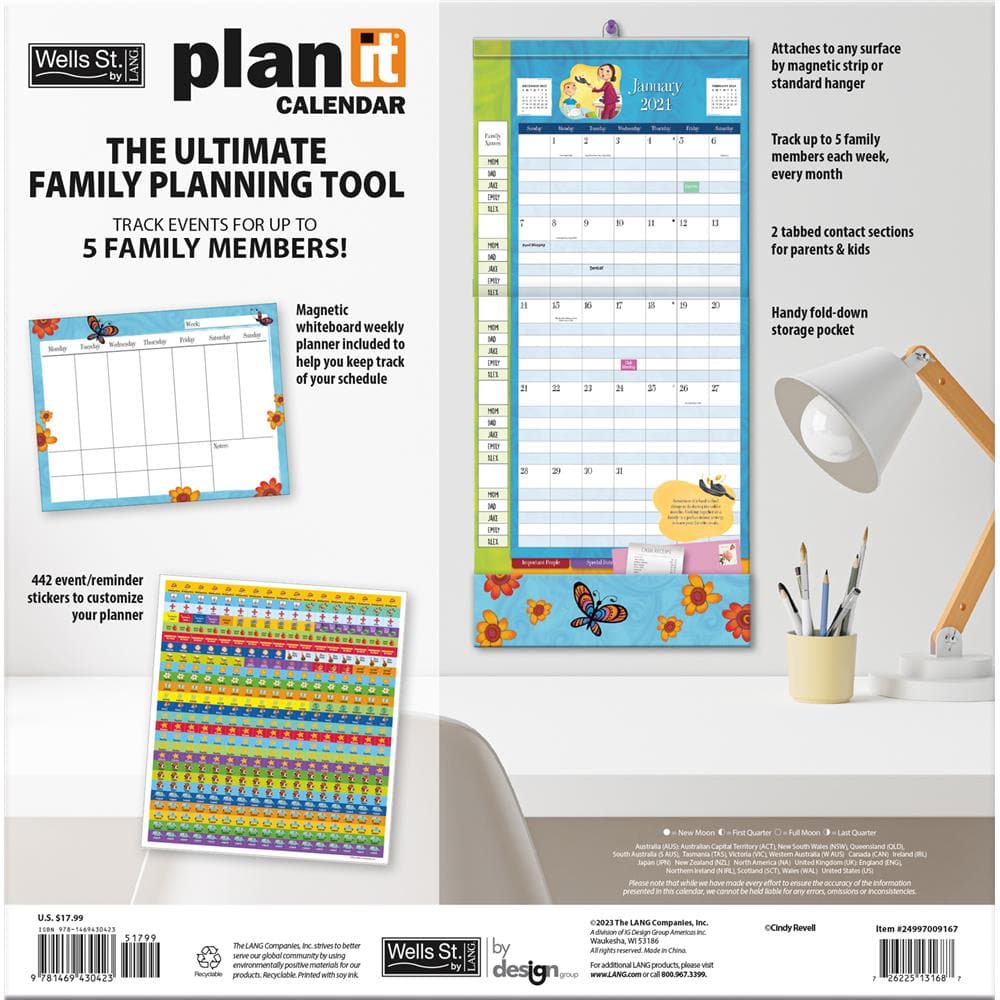 Moms 2024 Plan It Wall Calendar product image