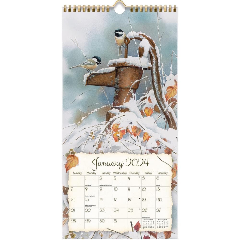 Songbirds 2024 Slim Calendar product image