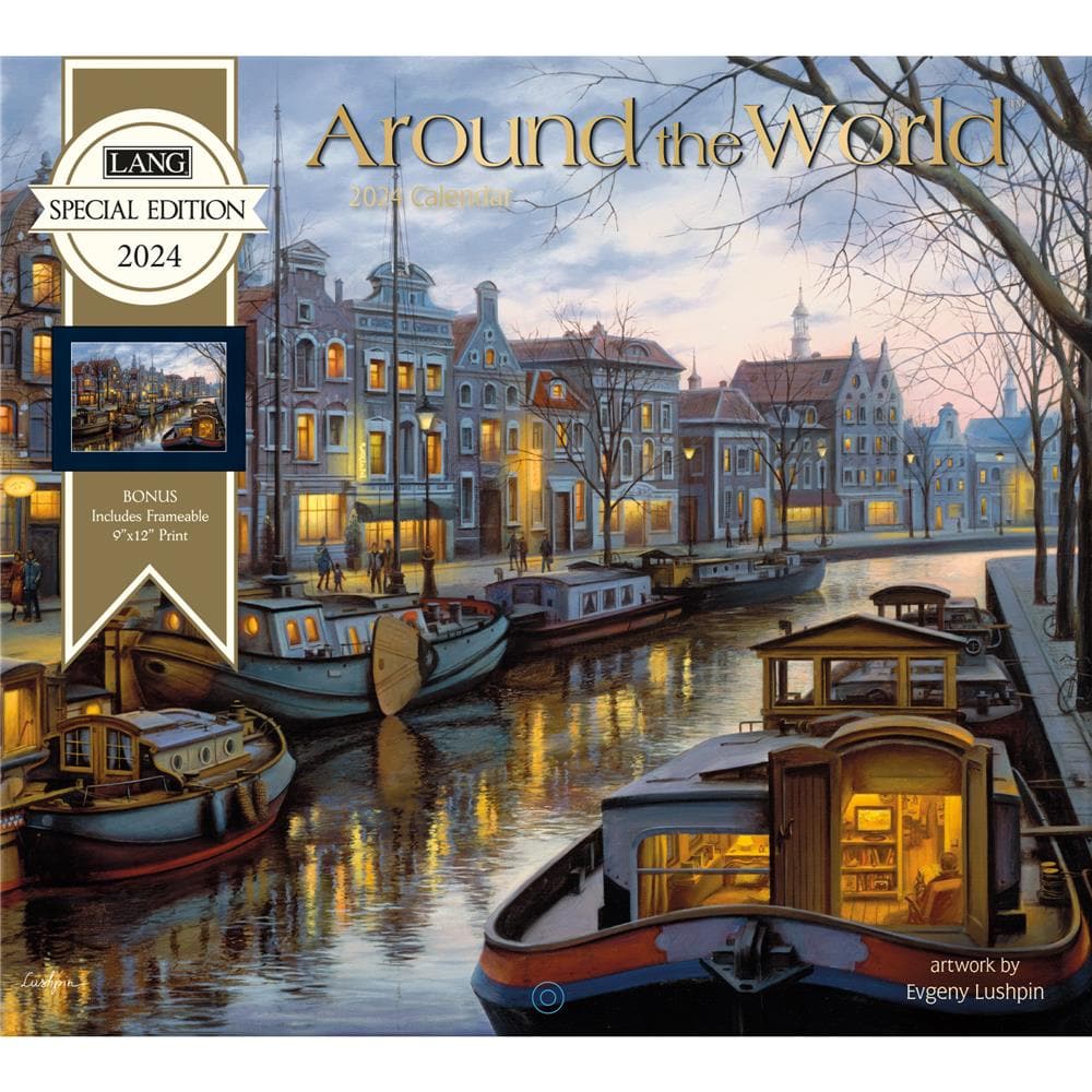Around the World 2024 Special Edition Wall Calendar with Print product image