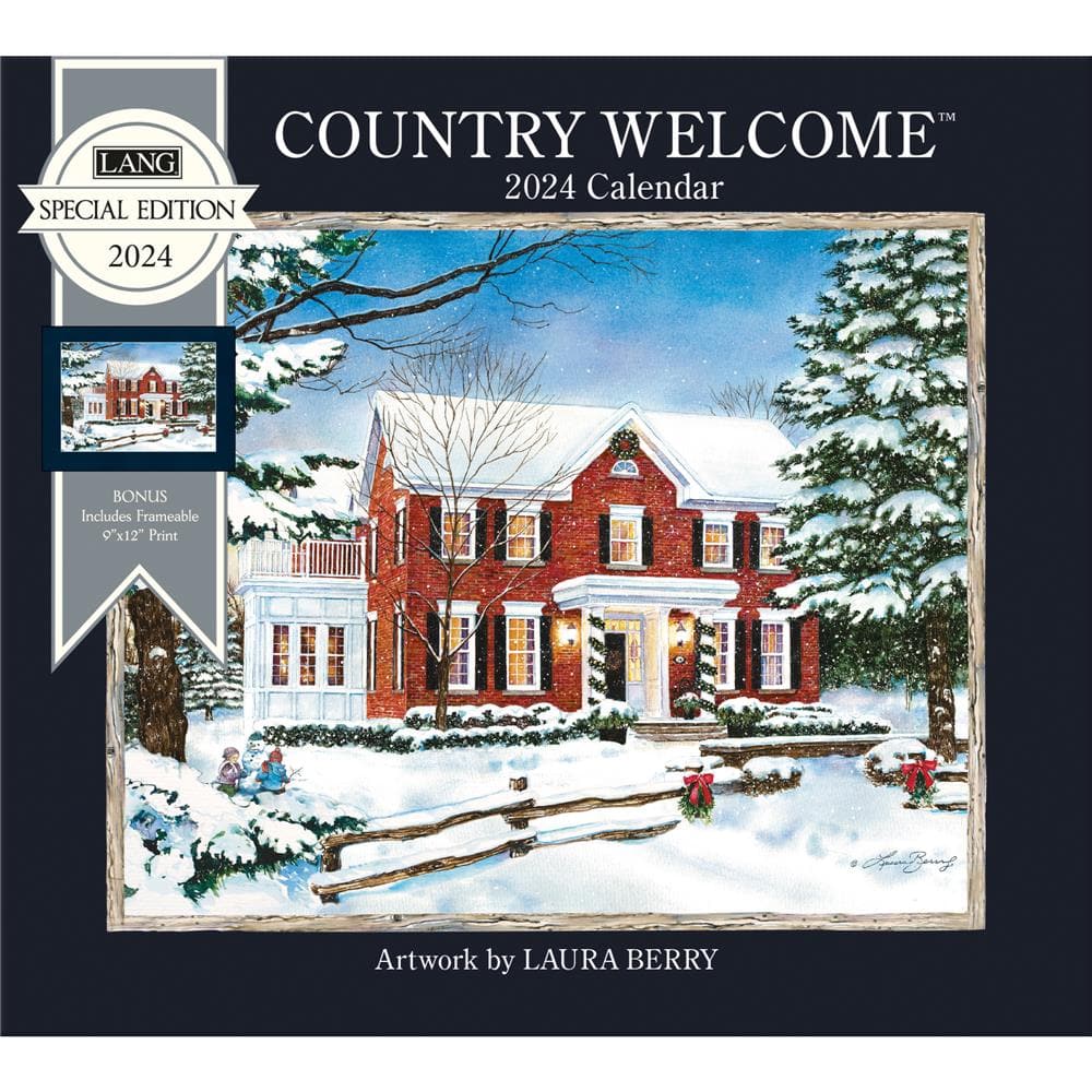 Country Welcome 2024 Special Edition Wall Calendar with Print product image